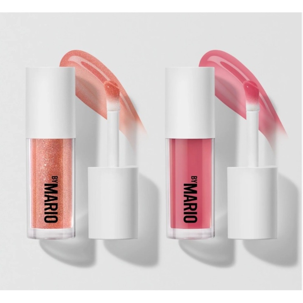 Makeup by Mario SuperShine™ Lip Gloss Duo Rose Glaze Rose Gold